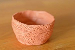 Bronze age clay pot